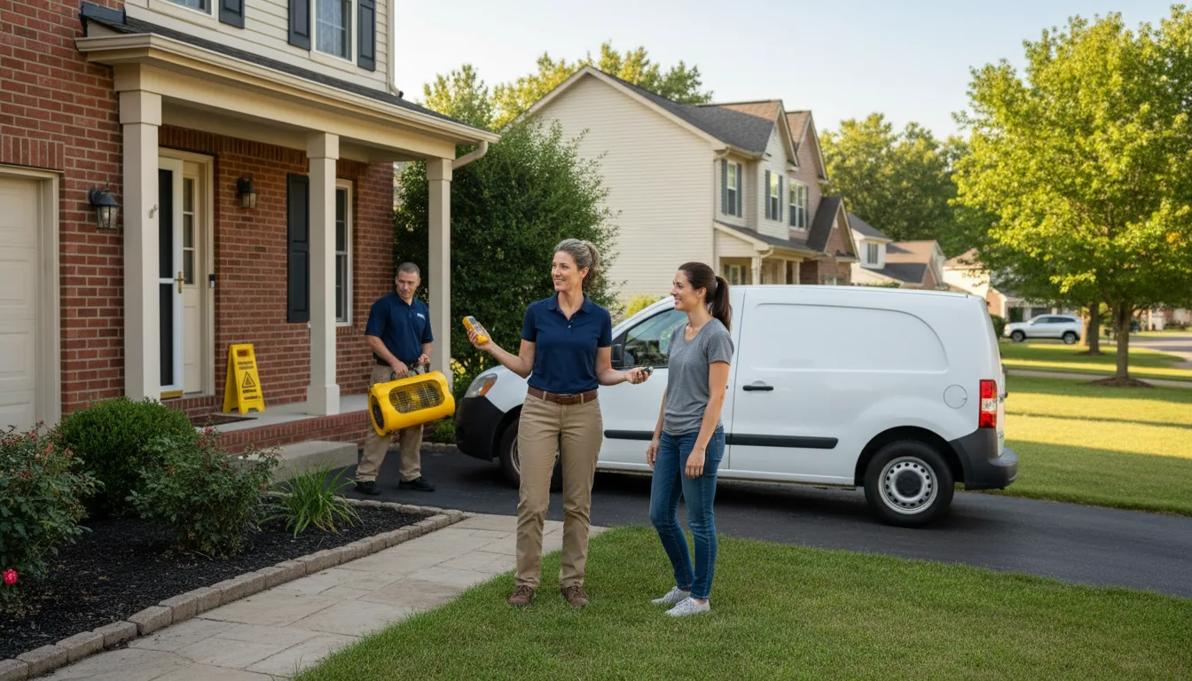 Residential water damage restoration in Lagrange, OH